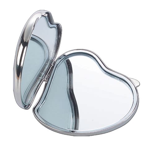 heart shaped mirror with lights|heart shaped compact mirror.